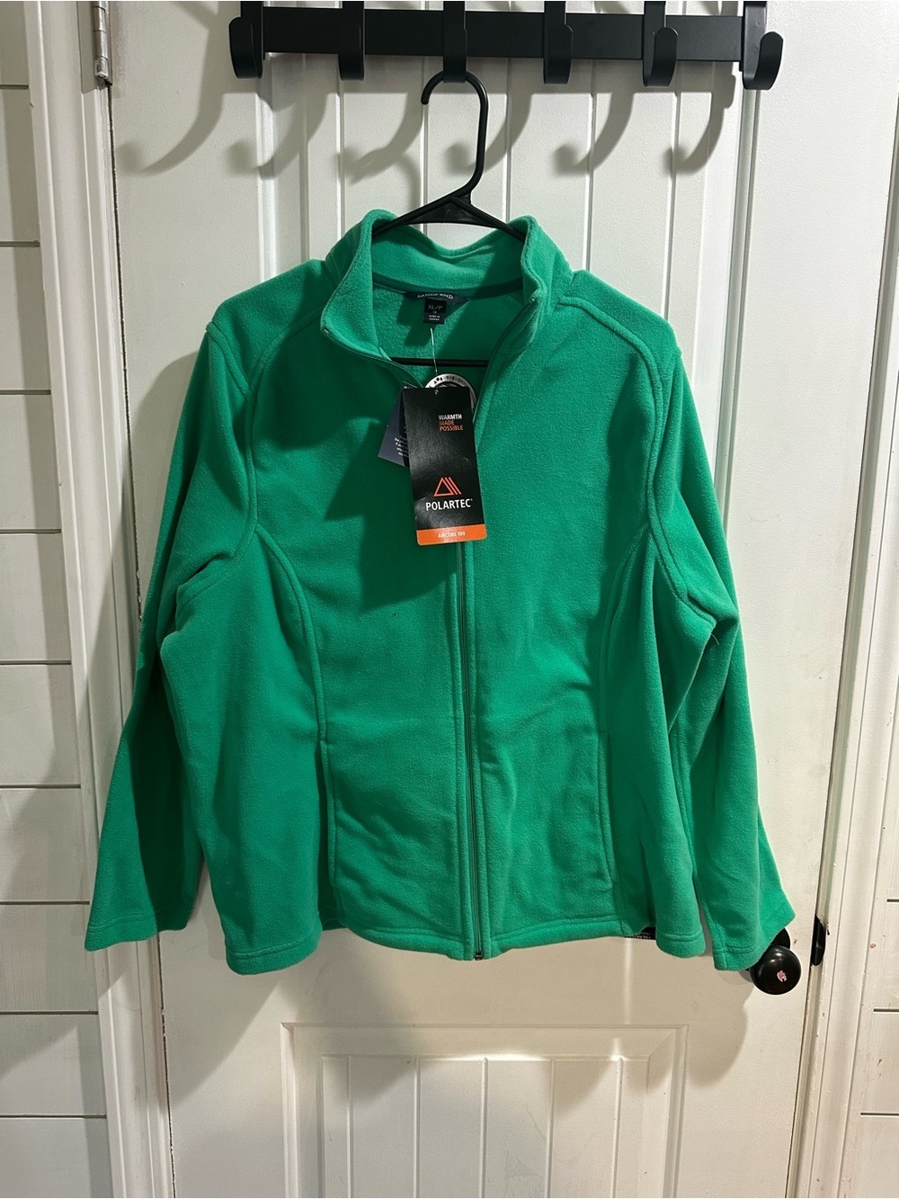 Lands end women’s air core 100 full zip fleece jacket